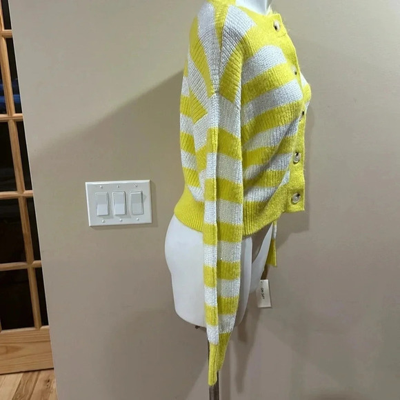 On 34th Women's Striped Sequin Cardigan - Picture 3 of 10